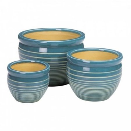 SUMMERFIELD TERRACE Summerfield Terrace 10018724 Ceramic Planter Set; Ocean Breeze 10018724